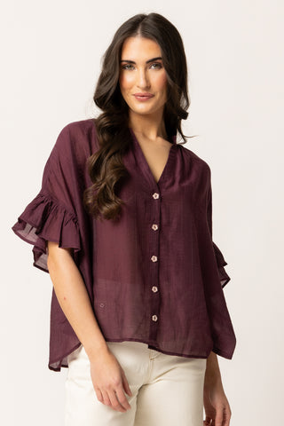 Riverstone Top - Plum