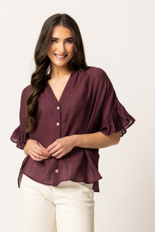 Riverstone Top - Plum