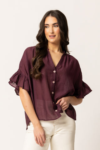 Riverstone Top - Plum