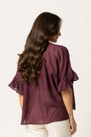 Riverstone Top - Plum