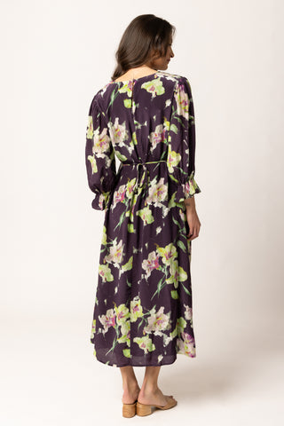 Santorini Dress - Merlot Bloom