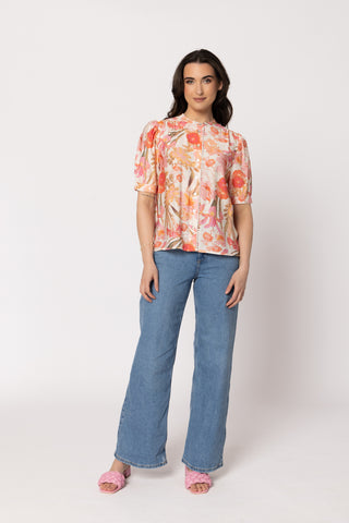 Seeking Lola Happy Days Top Summer Rose, Back view | AAAG
