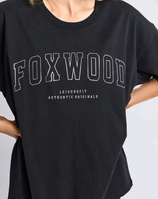 Metallic Outline Interval Tee - Black Silver