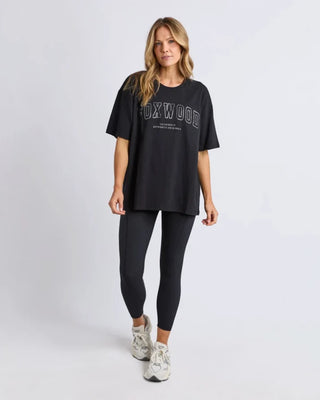 Metallic Outline Interval Tee - Black Silver