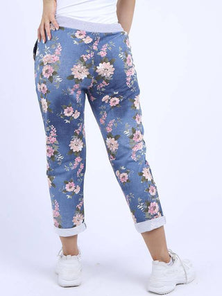 Beau Denver Blossom Pants Blue, Back view | AAAG