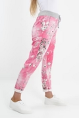 Denver Floral Pants - Pink