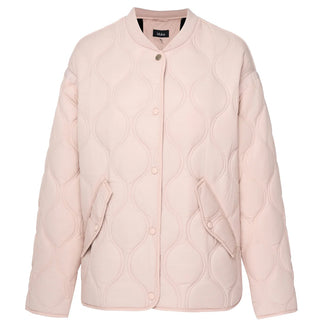 Talei Quilted Bomber Jacket - Blush