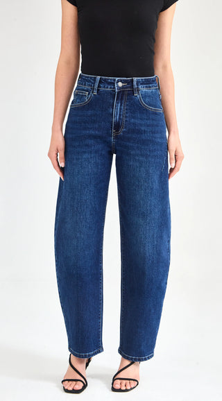 Junk Food Whiskey Barrel Short Stuff Jeans Dark Blue, Front view | AAAG