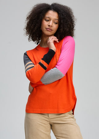 Pocket Detail Knit - Persimmon