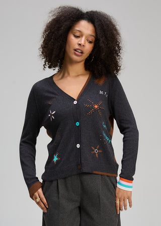 Good Energy Cardigan - Charcoal