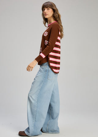 Daisy Chain Knit - Chocolate