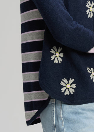 Daisy Chain Knit - Dark Denim