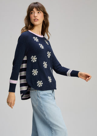 Daisy Chain Knit - Dark Denim