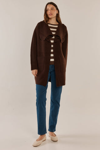 Abigail Cardigan - Chocolate - BB4102-CHOC - All About A Girl