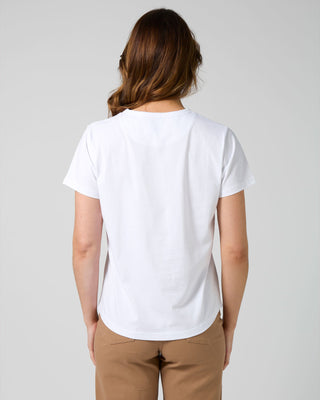 Ace Tee Leopard Cross - White