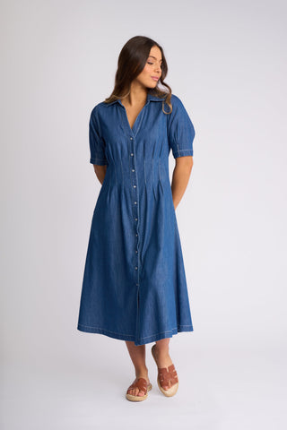Addie Dress - Ocean - 6114 - All About A Girl