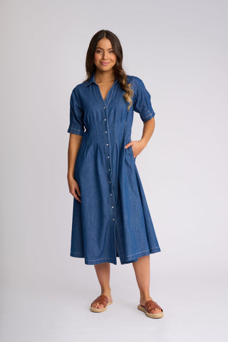 Addie Dress - Ocean - 6114 - All About A Girl