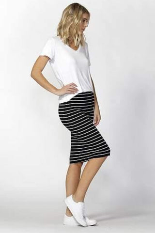 Alicia Midi Skirt - Stripe - BB212 - allaboutagirl