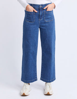 Alyssa Front Pocket Jean - Mid Wash Blue