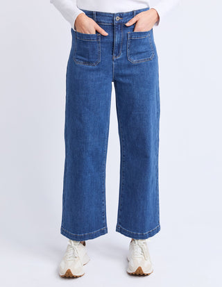 Alyssa Front Pocket Jean - Mid Wash Blue - 81D1592.BLU - All About A Girl