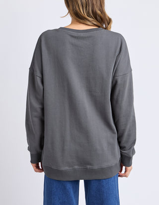 Amore Cerise Crew - Washed Black