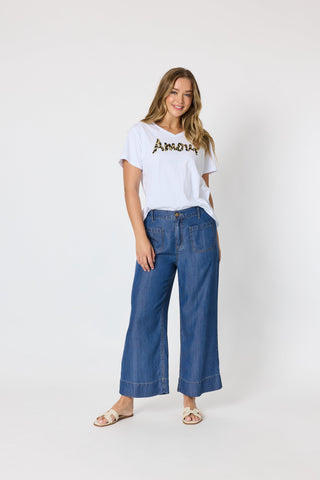 Amour Animal Print Tee - White - 50084 - All About A Girl