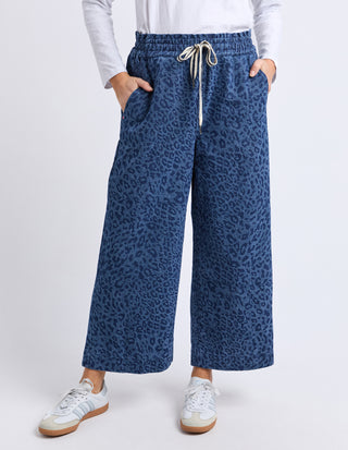 Anna Animal Denim Pants - Animal Print