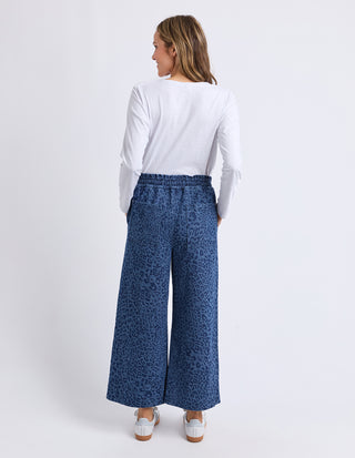 Anna Animal Denim Pants - Animal Print