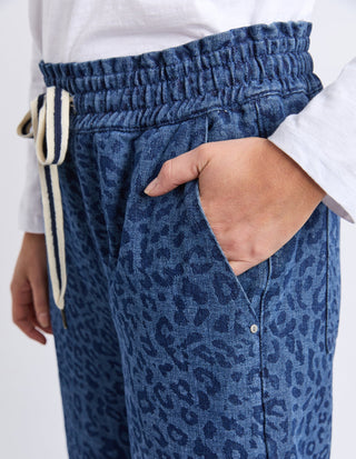 Anna Animal Denim Pants - Animal Print - 81D1596.DBLU - All About A Girl