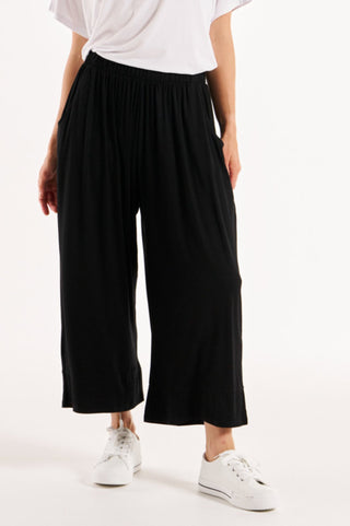 Astrid Wide Leg Pants - Black - BB5048 - allaboutagirl