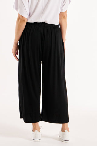 Astrid Wide Leg Pants - Black - BB5048 - allaboutagirl