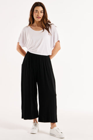 Astrid Wide Leg Pants - Black - BB5048 - allaboutagirl