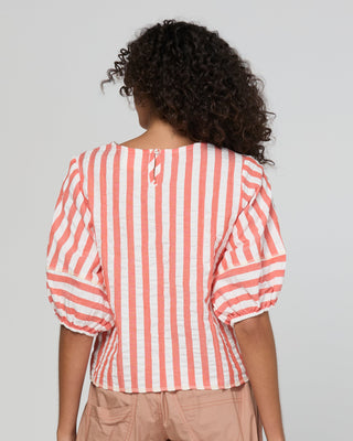 Ava Top - Watermelon Stripe - SS26TP09-01 - All About A Girl