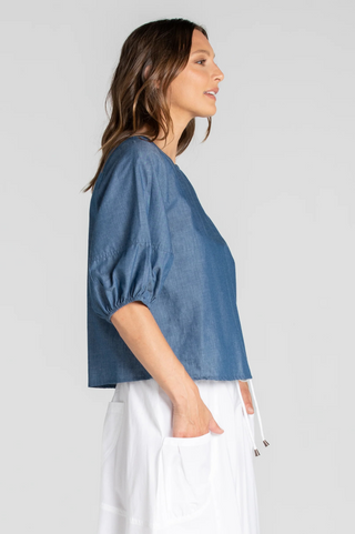 Ava Top - Chambray