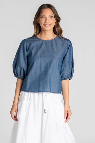 Ava Top - Chambray