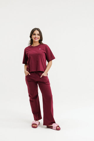 Avenue Apartment Pants - Merlot - HL266  06 - All About A Girl