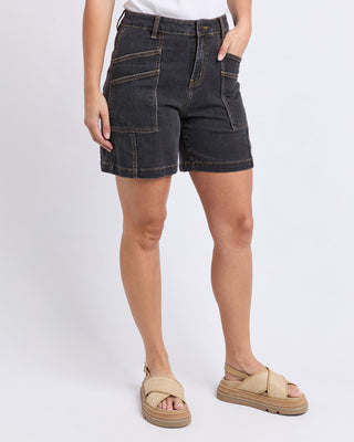 Balmy Shorts - Washed Black