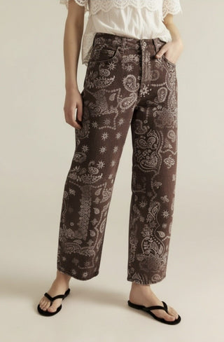 Bandana Barrell Jean - Chocolate