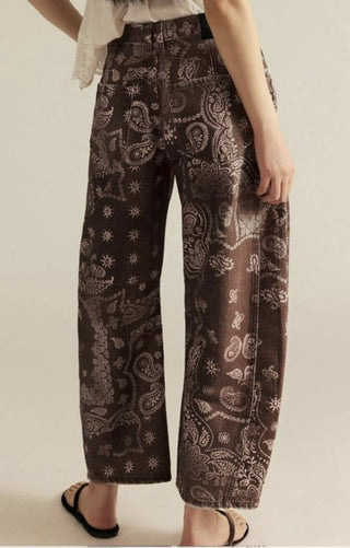 Bandana Barrell Jean - Chocolate