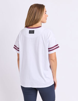 Baseline Tee - White - 5582119.WHT - All About A Girl