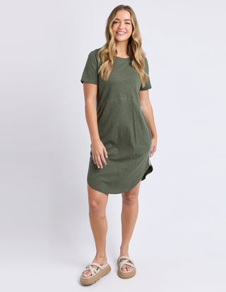 Bay Tape Dress - Khaki