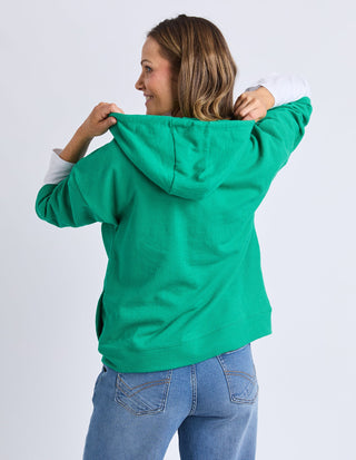 Beachy 3/4 Sleeve Zip Hoodie - Turquoise - 81X4197.TURQ - All About A Girl