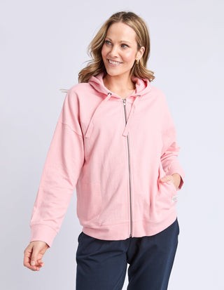 Beachy Long Sleeve Zip Hoodie - Rose - 81X4549.ROSE - All About A Girl