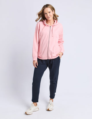 Beachy Long Sleeve Zip Hoodie - Rose - 81X4549.ROSE - All About A Girl
