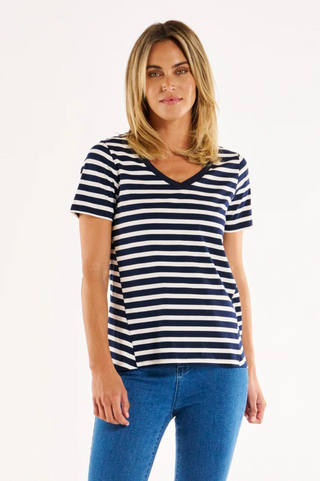 Luella Tee Shirt - Navy Stripe