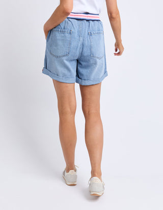 Bohdi Denim Shorts - Mid Blue Wash -  - All About A Girl