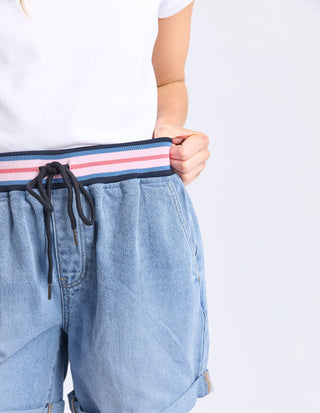 Bohdi Denim Shorts - Mid Blue Wash -  - All About A Girl