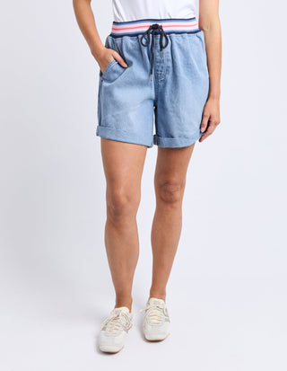 Bohdi Denim Shorts - Mid Blue Wash -  - All About A Girl