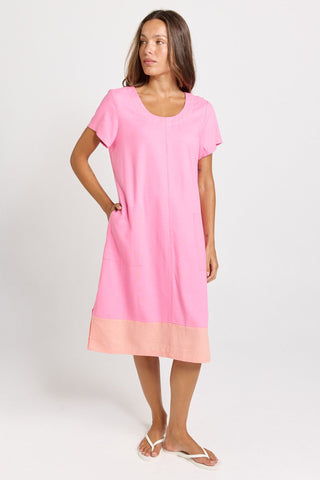 Bonnie Dress - Pink/Orange - BB8621-POR - All About A Girl