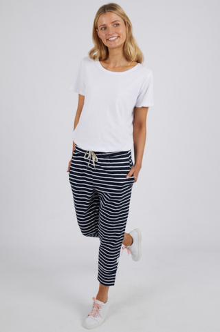 Brunch Pants - Navy/White Stripe